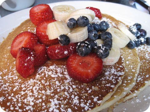 More Pancakes, with some healthy fruit this time!